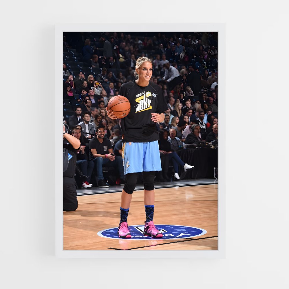 Poster En Action avec Elena – affiche Basketball (vue 3)